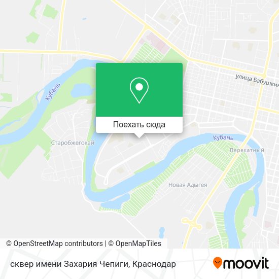 Карта сквер имени Захария Чепиги