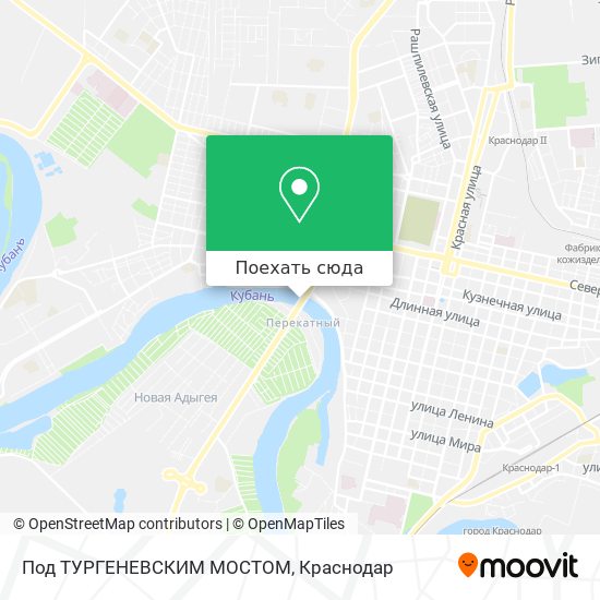 Карта Под ТУРГЕНЕВСКИМ МОСТОМ