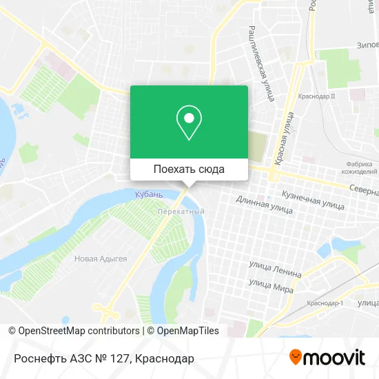 Карта Роснефть АЗС № 127