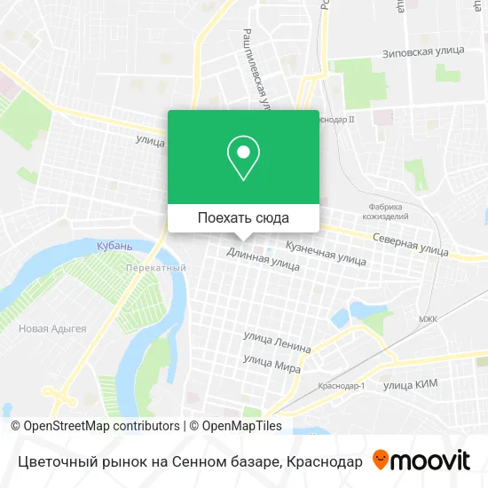 Карта Цветочный рынок на Сенном базаре