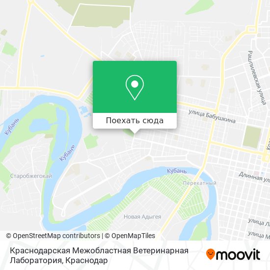 Карта Краснодарская Межобластная Ветеринарная Лаборатория