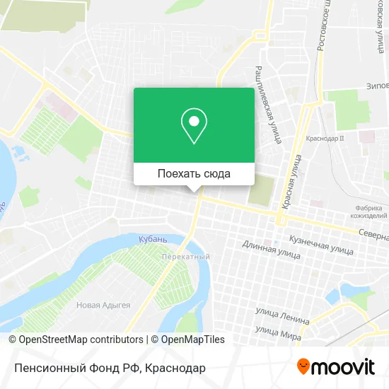 Карта Пенсионный Фонд РФ