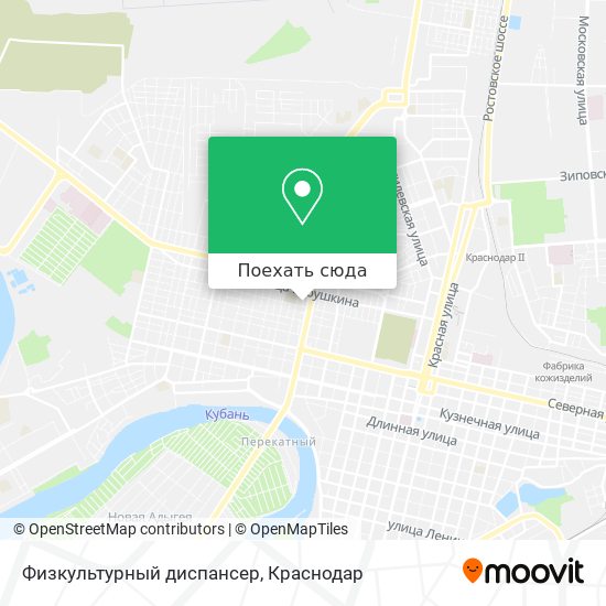 Карта Физкультурный диспансер