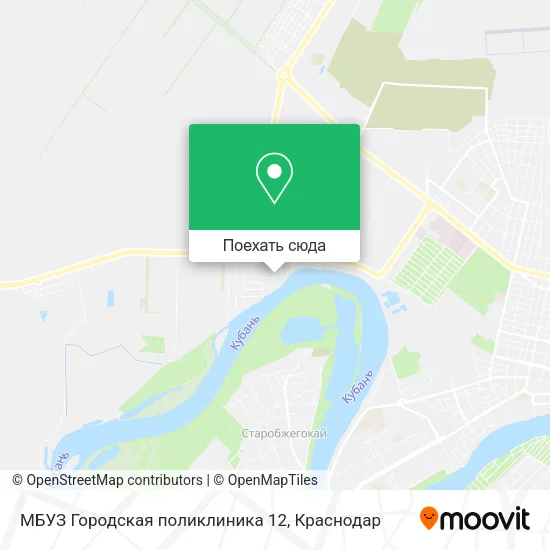 Карта МБУЗ Городская поликлиника 12