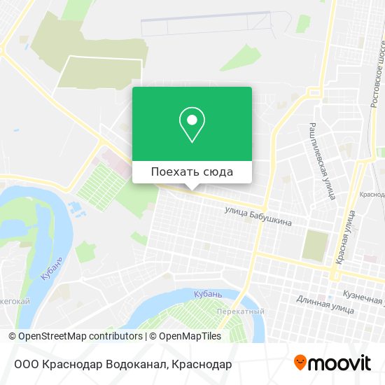 Карта ООО Краснодар Водоканал