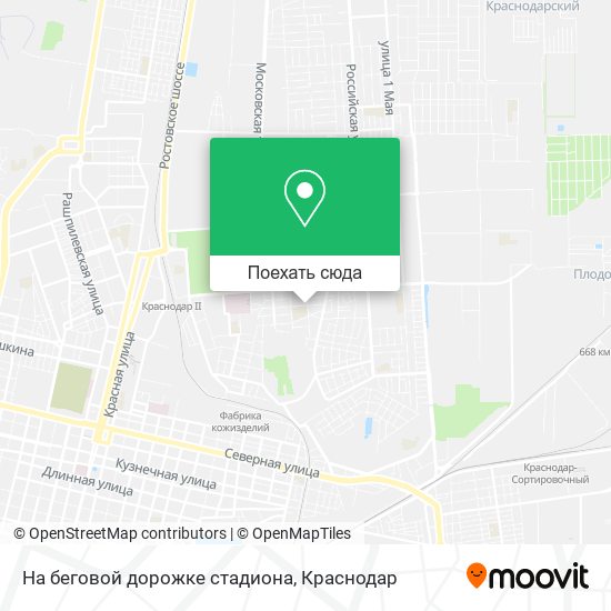 Карта На беговой дорожке стадиона