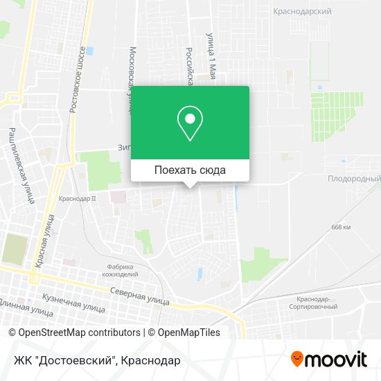 Карта ЖК "Достоевский"