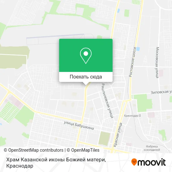 Карта Храм Казанской иконы Божией матери