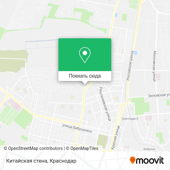 Карта Китайская стена