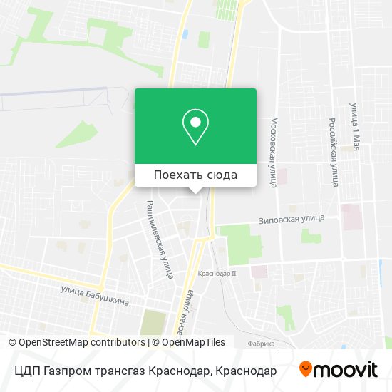 Карта ЦДП Газпром трансгаз Краснодар