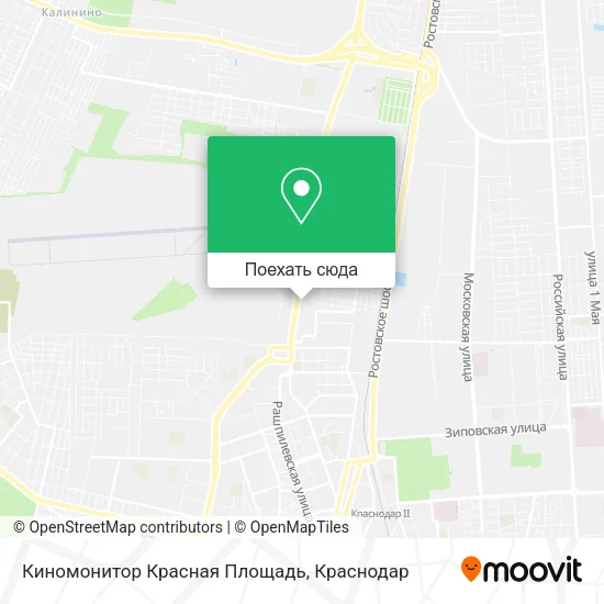 Карта Киномонитор Красная Площадь
