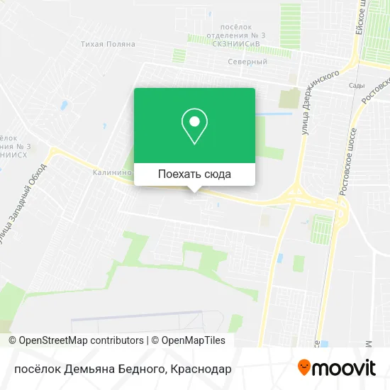 Карта посёлок Демьяна Бедного