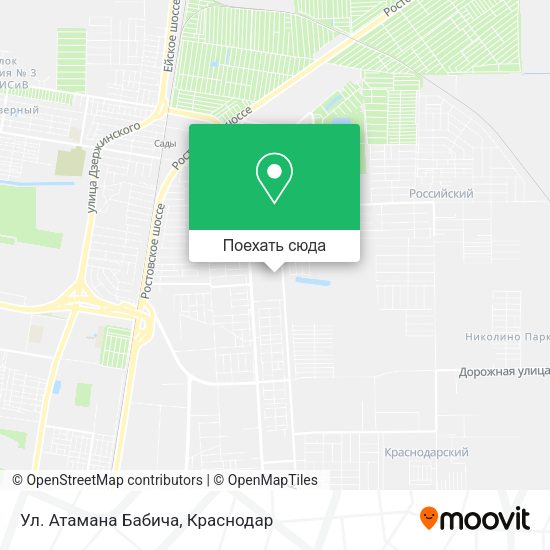 Карта Ул. Атамана Бабича