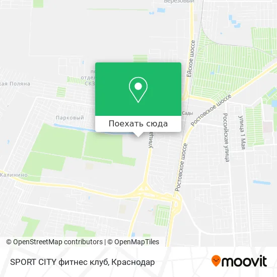 Карта SPORT CITY фитнес клуб