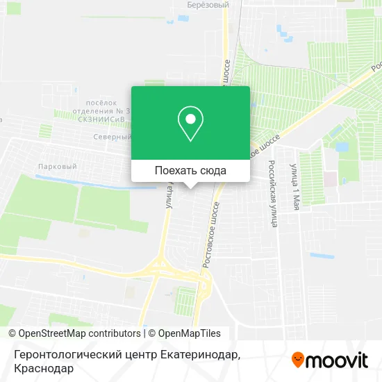 Карта Геронтологический центр Екатеринодар