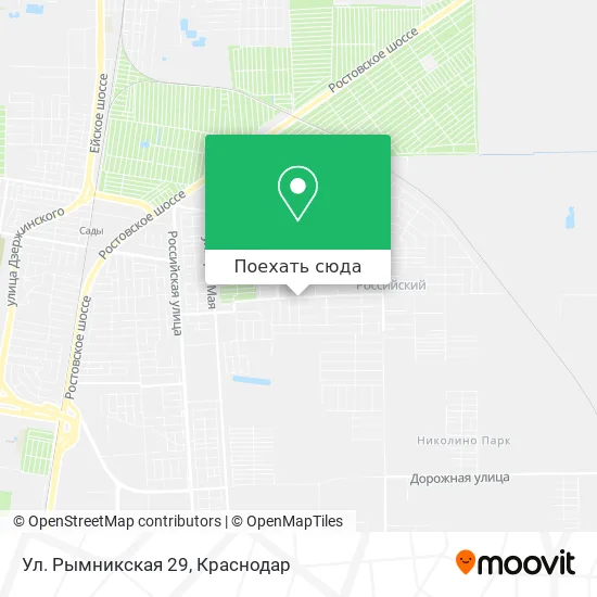 Карта Ул. Рымникская 29
