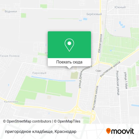 Карта пригородное кладбище