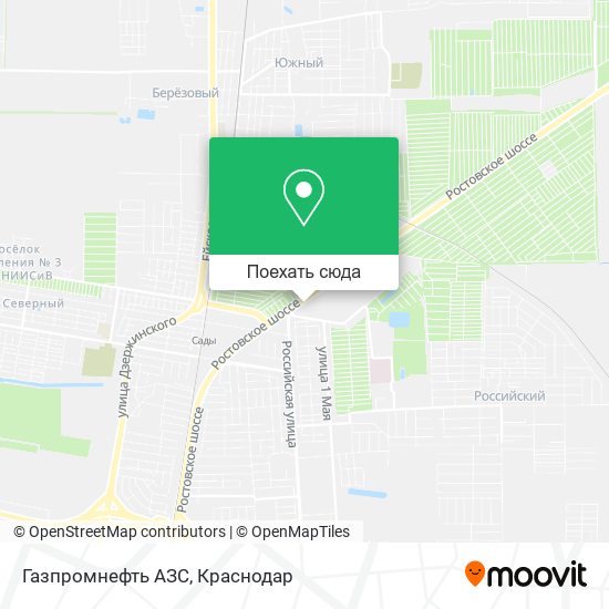 Карта Газпромнефть АЗС