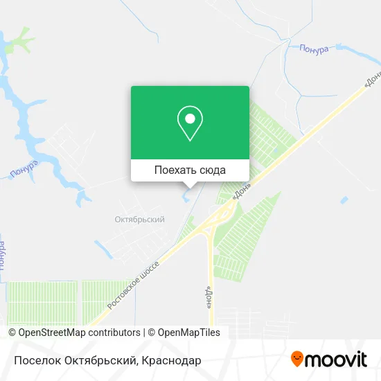Карта Поселок Октябрьский