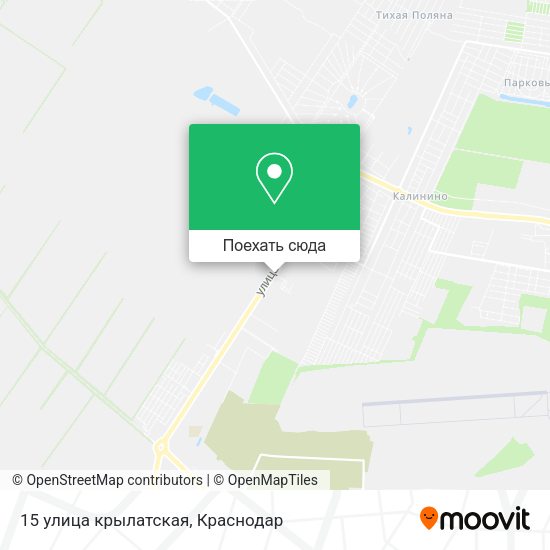 Карта 15 улица крылатская