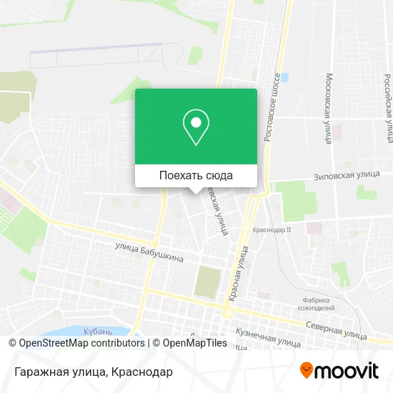 Карта Гаражная улица