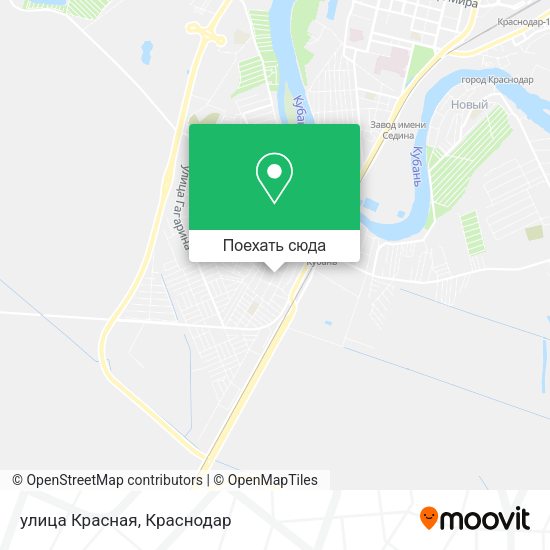 Карта улица Красная