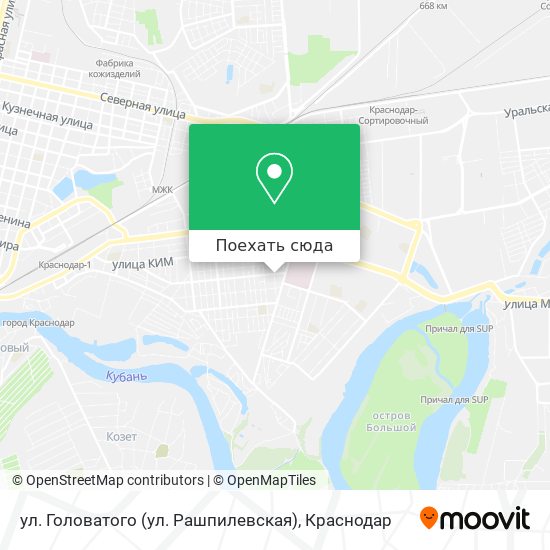 Карта ул. Головатого (ул. Рашпилевская)
