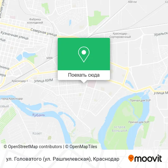 Карта ул. Головатого (ул. Рашпилевская)