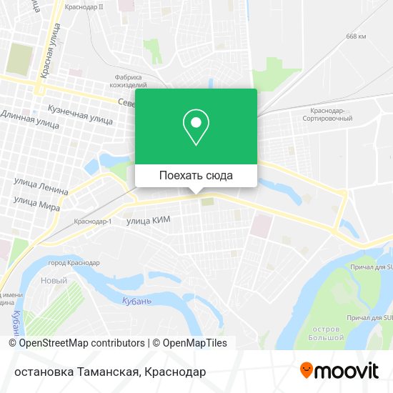 Карта остановка Таманская