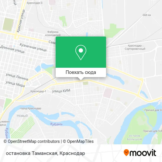 Карта остановка Таманская