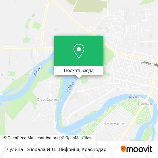 Карта 7 улица Генерала И.Л. Шифрина