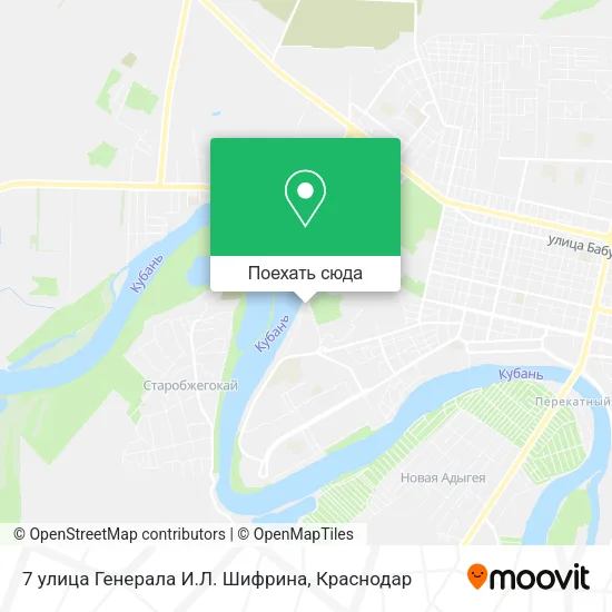 Карта 7 улица Генерала И.Л. Шифрина
