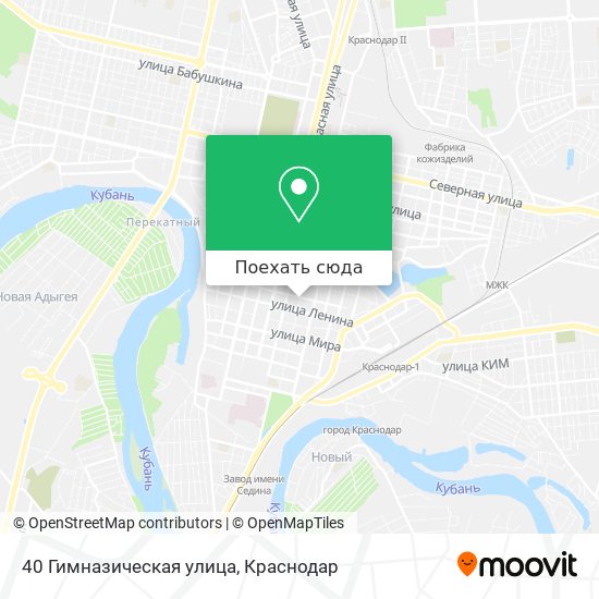 Карта 40 Гимназическая улица