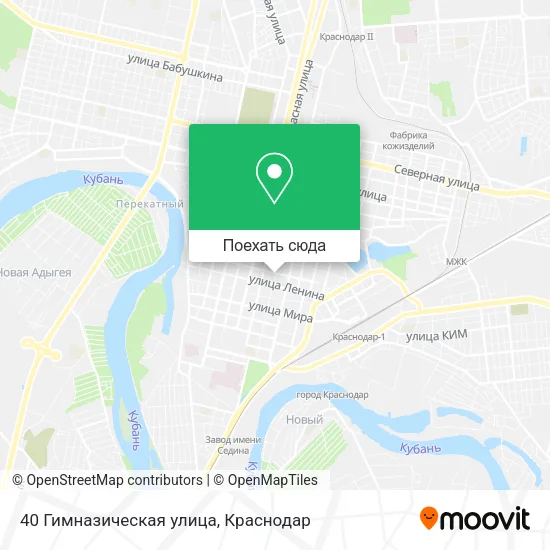 Карта 40 Гимназическая улица