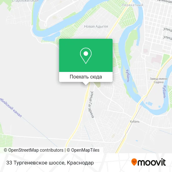 Карта 33 Тургеневское шоссе