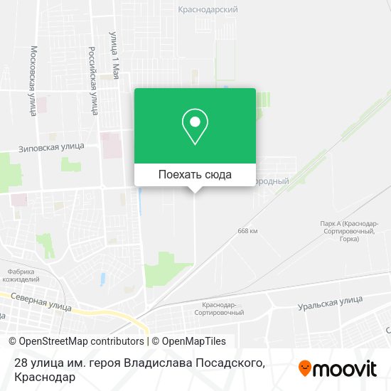 Карта 28 улица им. героя Владислава Посадского