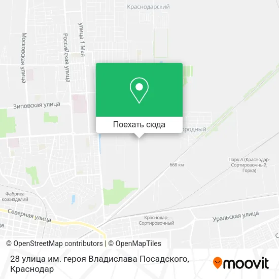 Карта 28 улица им. героя Владислава Посадского