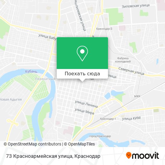Карта 73 Красноармейская улица