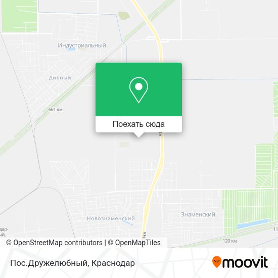 Карта Пос.Дружелюбный