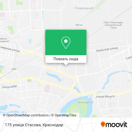 Карта 175 улица Стасова