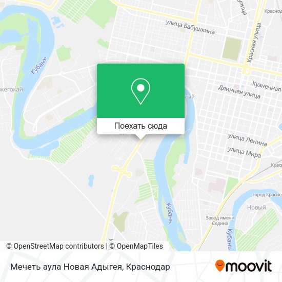 Карта Мечеть аула Новая Адыгея