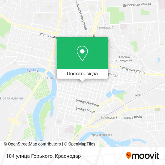 Карта 104 улица Горького
