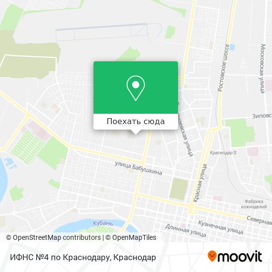 Карта ИФНС №4 по Краснодару
