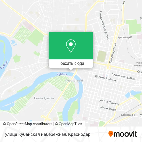 Карта улица Кубанская набережная