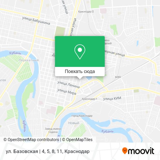 Карта ул. Базовская | 4, 5, 8, 11