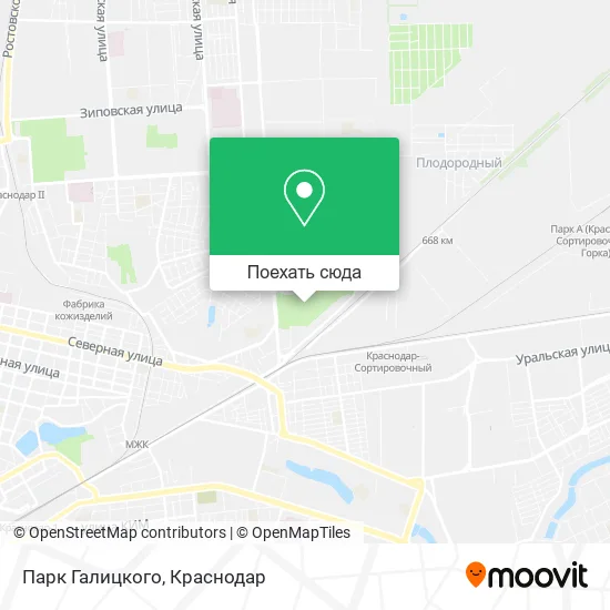 Карта Парк Галицкого