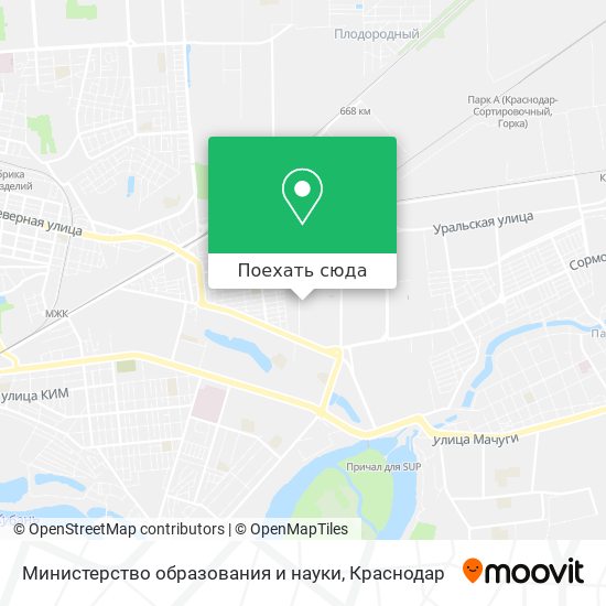 Карта Министерство образования и науки