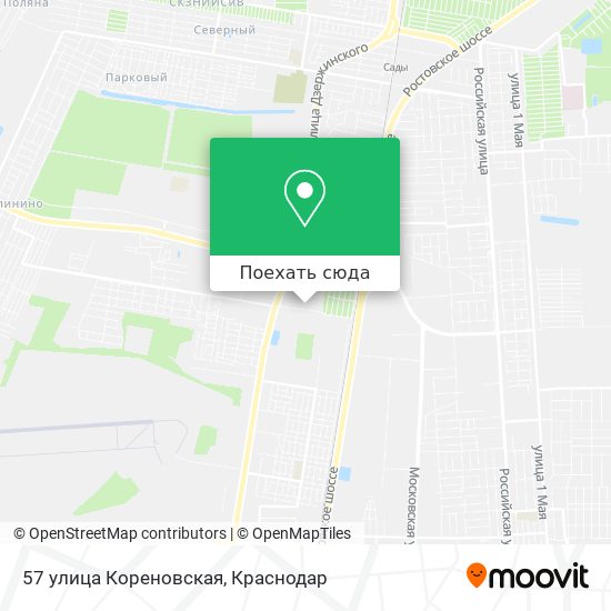 Карта 57 улица Кореновская