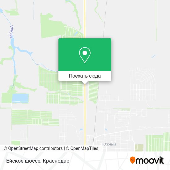 Карта Ейское шоссе