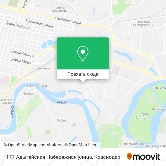 Карта 177 Адыгейская Набережная улица
